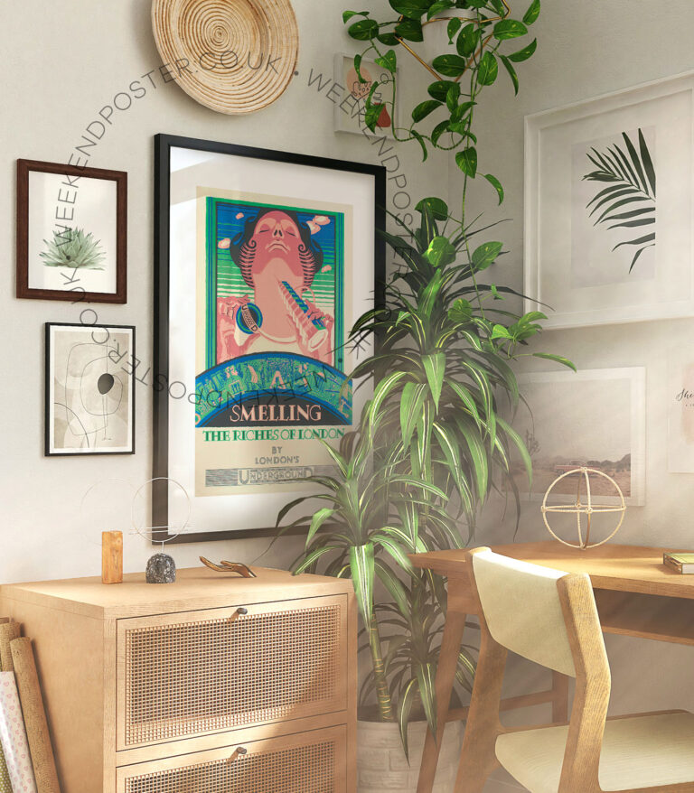 Smelling The Riches Of London vintage poster