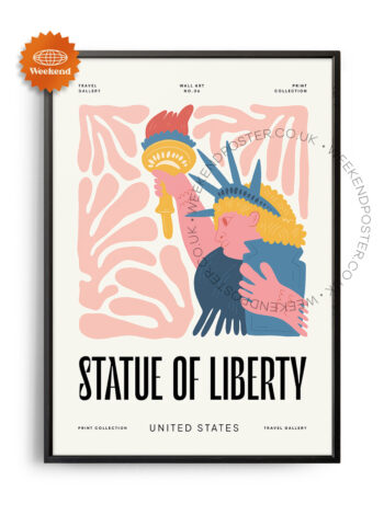 Statue of Liberty landmark poster