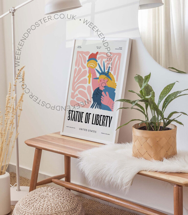 Statue of Liberty landmark poster