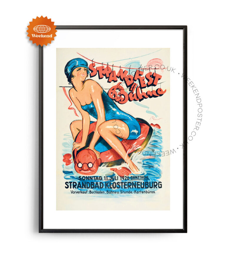 Strandfest vintage poster