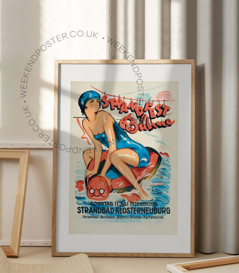 Strandfest vintage poster