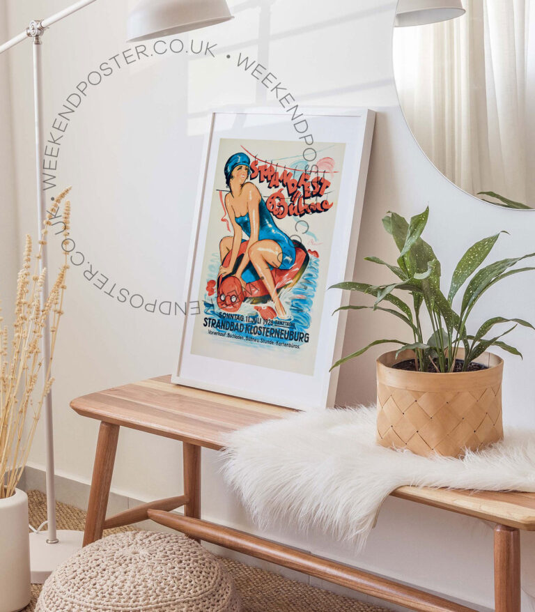 Strandfest vintage poster