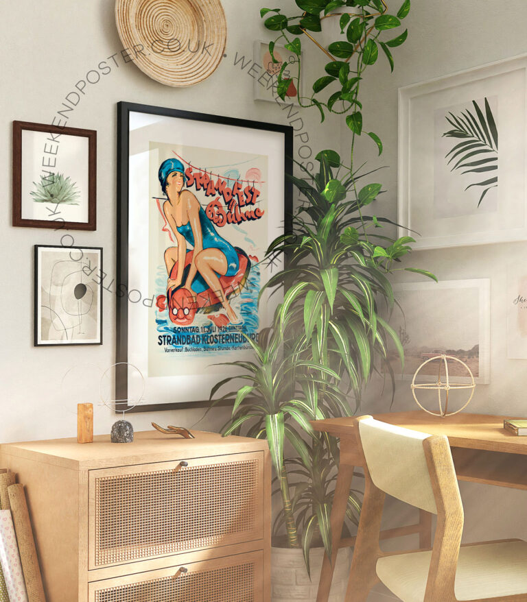 Strandfest vintage poster