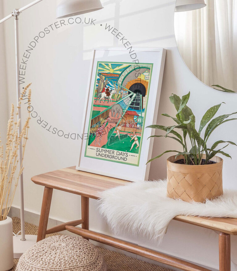 Summer Days Underground vintage poster