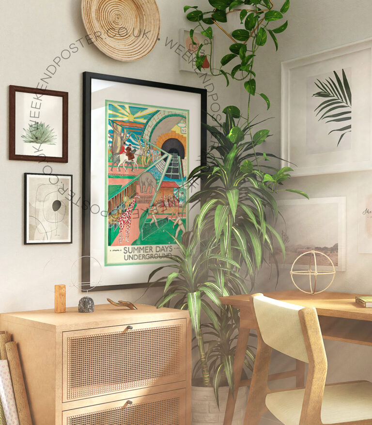 Summer Days Underground vintage poster