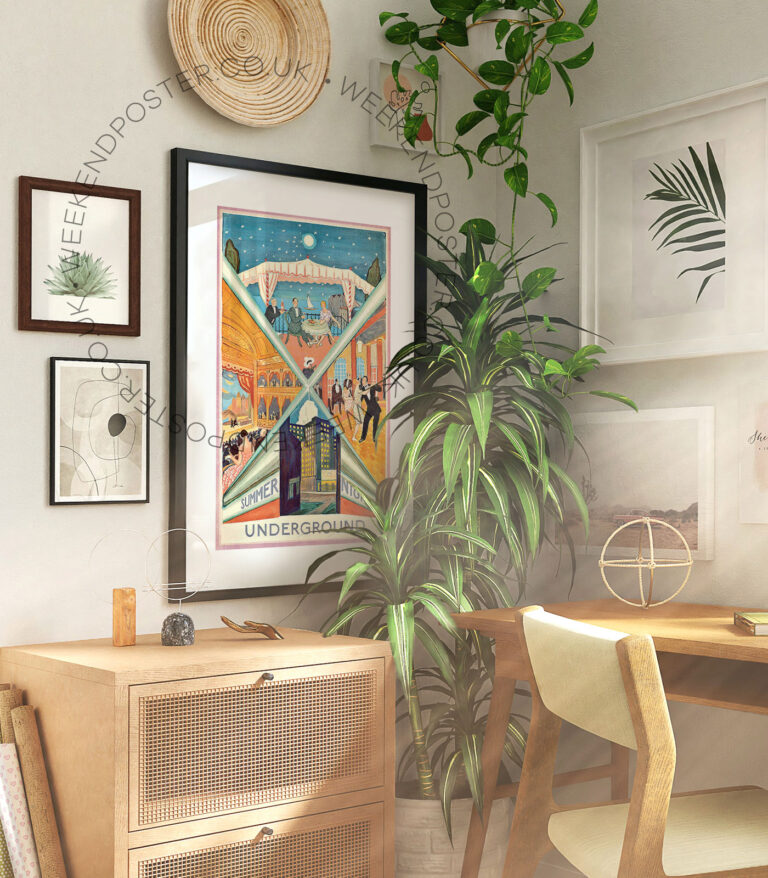 Summer Nights Underground vintage poster