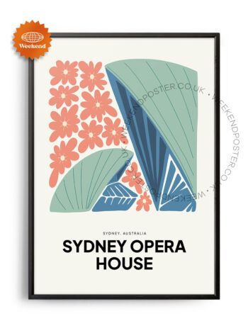 Sydney Opera House Australia landmark poster
