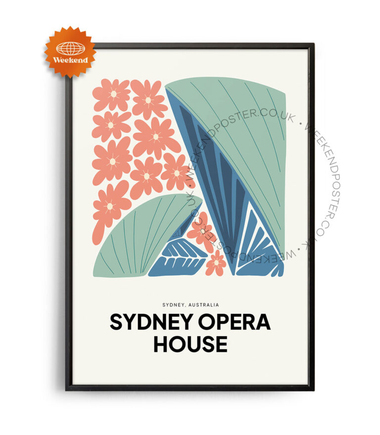 Sydney Opera House Australia landmark poster