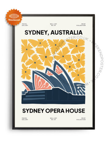 Sydney Opera House Australia landmark poster