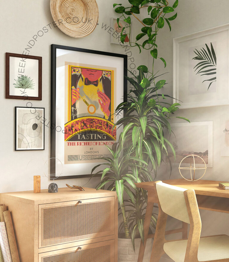 Tasting The Riches Of London vintage poster