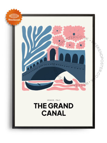 The Grand Canal Venice landmark poster
