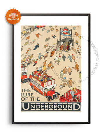 The Lure Of The Underground vintage poster