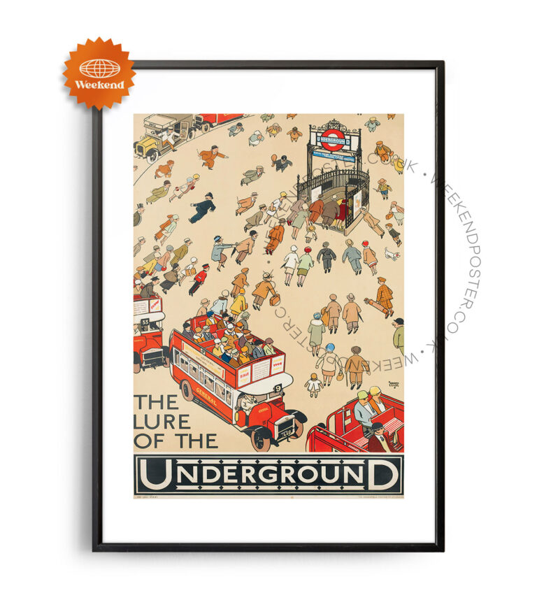 The Lure Of The Underground vintage poster