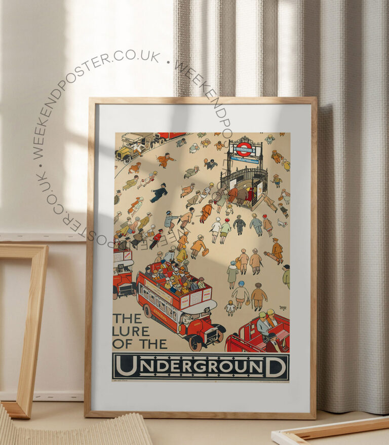 The Lure Of The Underground vintage poster
