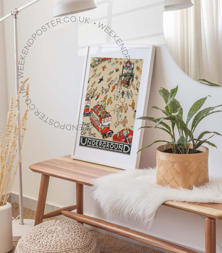 The Lure Of The Underground vintage poster