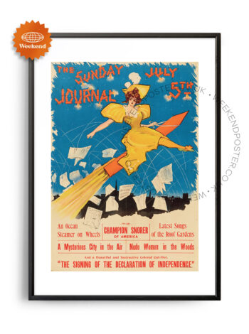 The Sunday Journal vintage poster