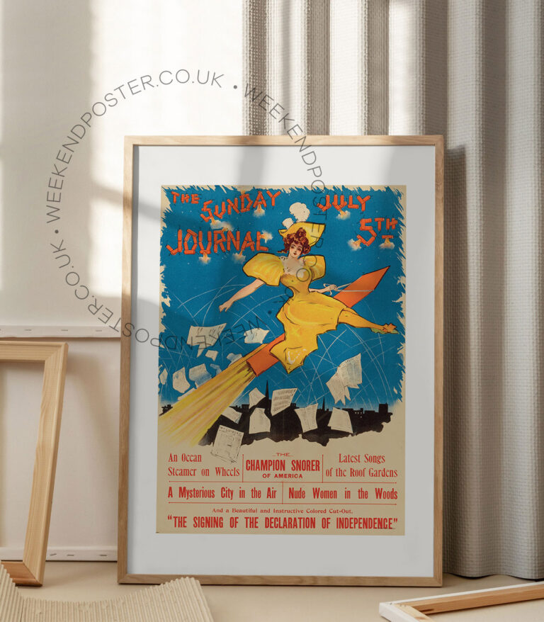 The Sunday Journal vintage poster