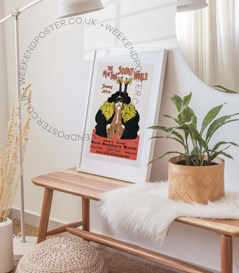 The Sunday World New York vintage poster - Image 3