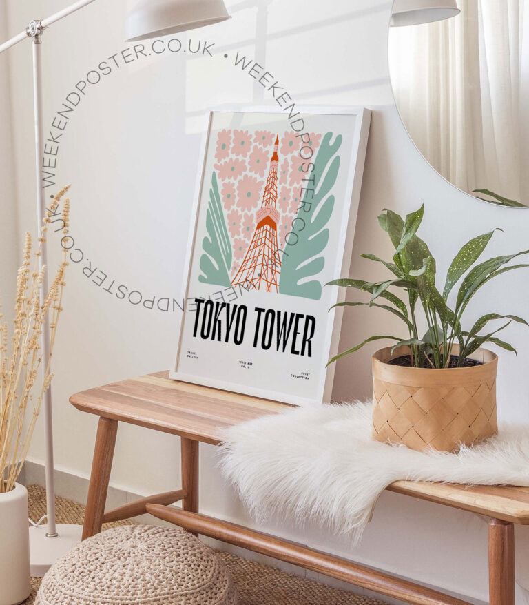 Tokyo Tower landmark poster