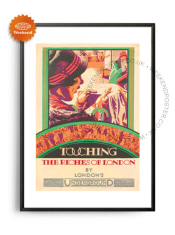 Touching The Riches Of London vintage poster