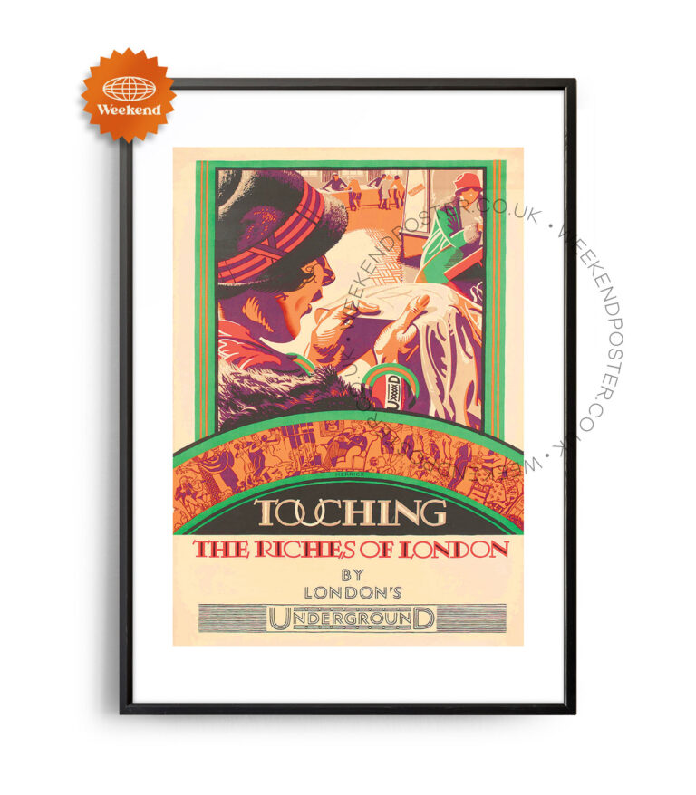 Touching The Riches Of London vintage poster