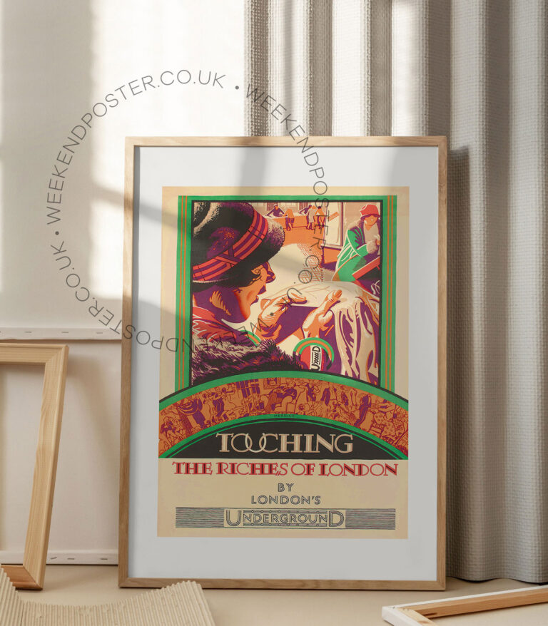 Touching The Riches Of London vintage poster