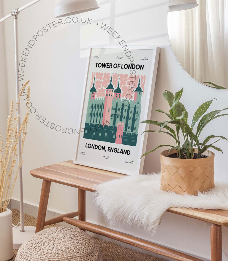 Tower of London landmark poster