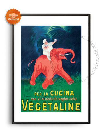 Vegetaline vintage poster