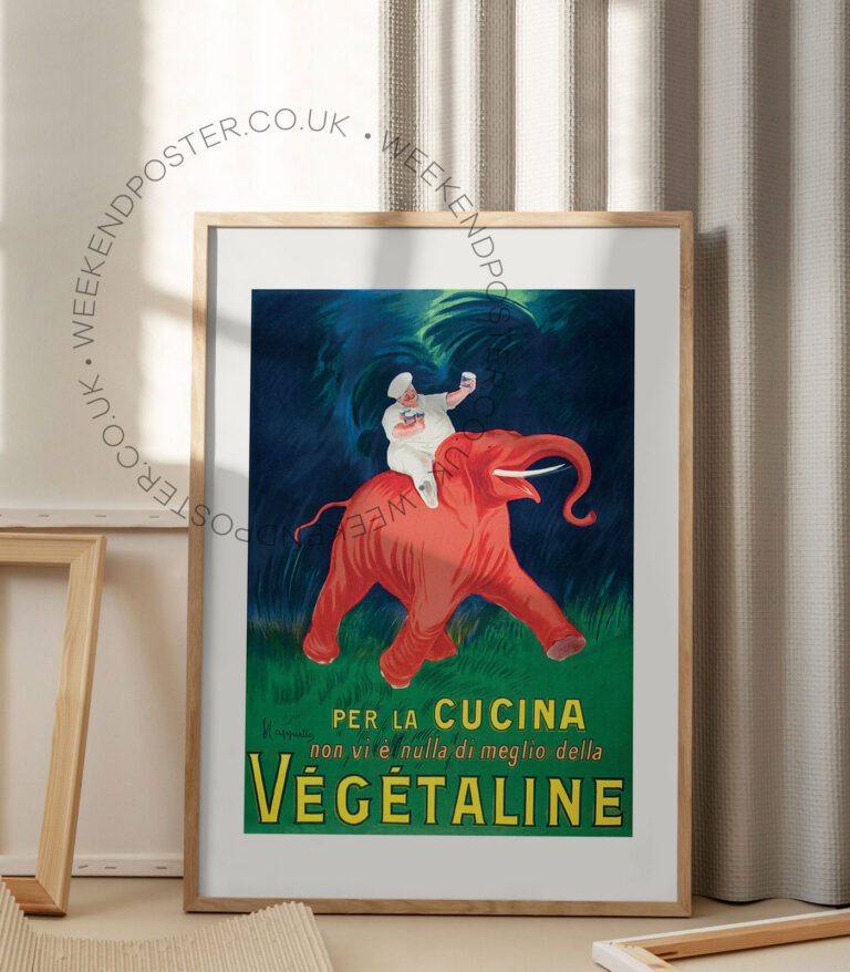 Vegetaline vintage poster