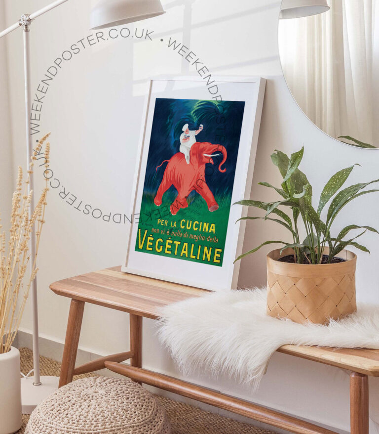 Vegetaline vintage poster