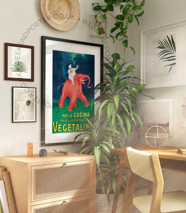 Vegetaline vintage poster