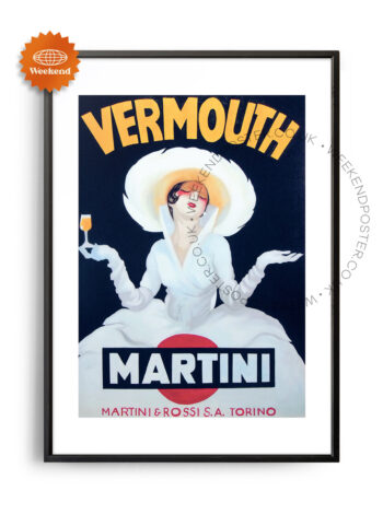 Vermouth Martini vintage poster