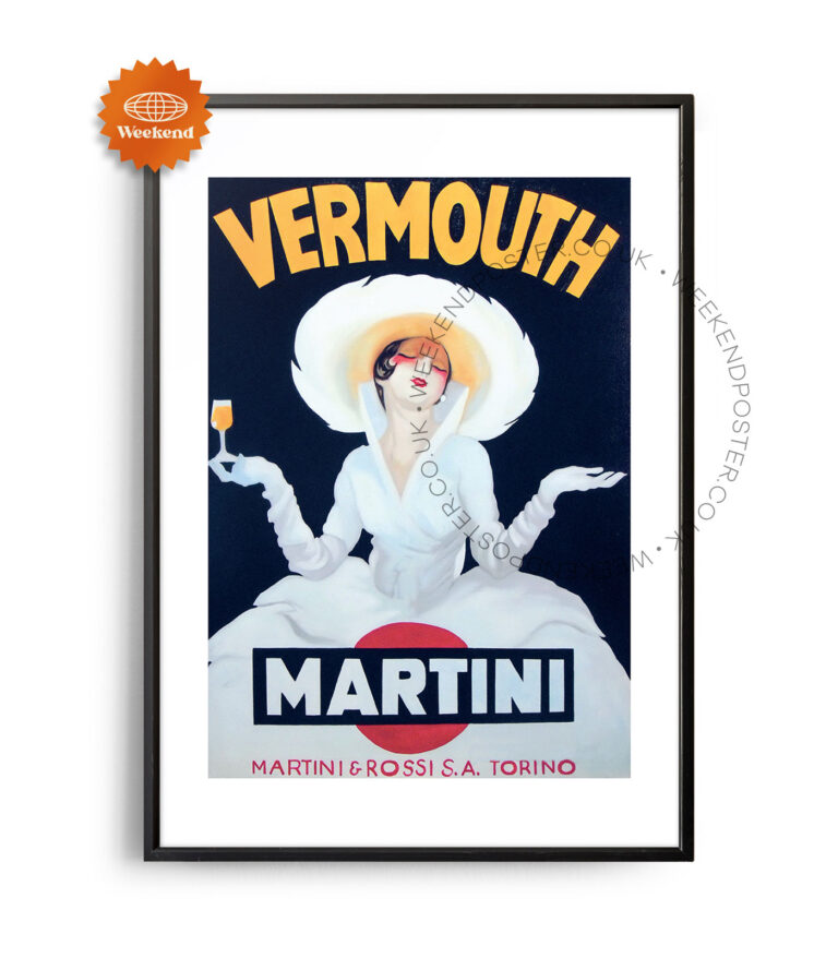 Vermouth Martini vintage poster