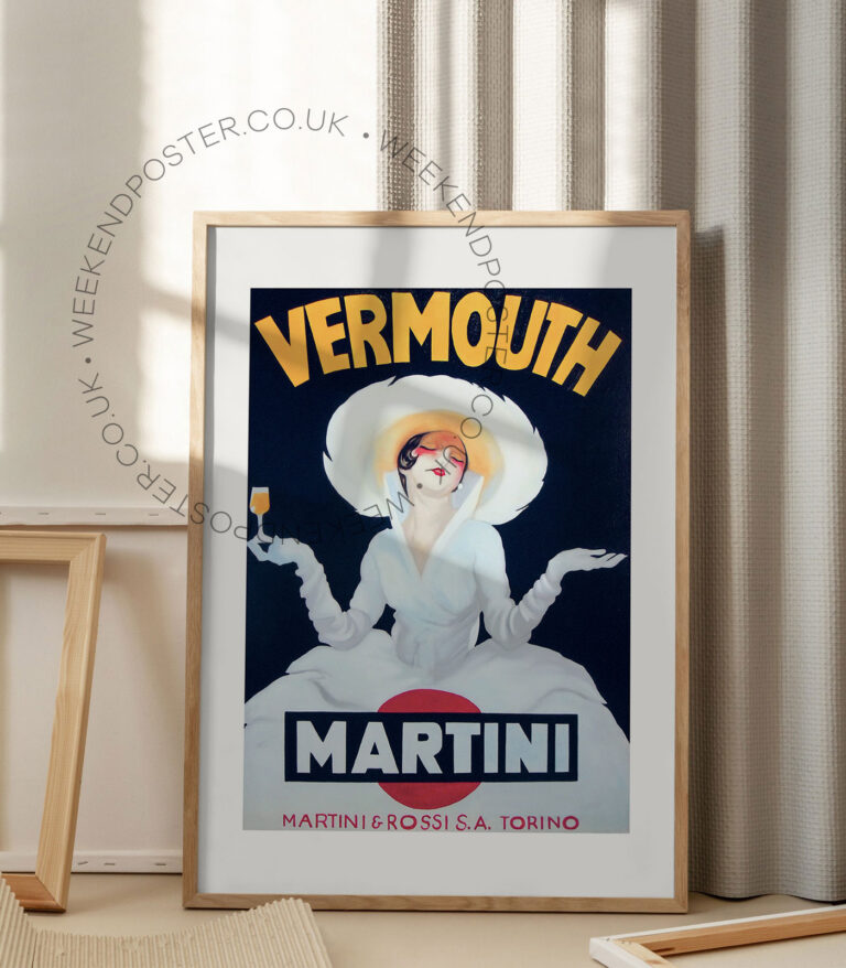 Vermouth Martini vintage poster