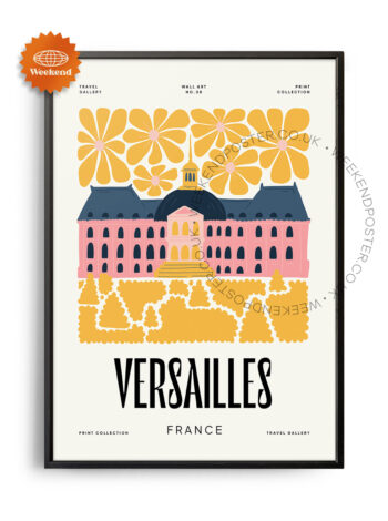 Versailles France landmark poster