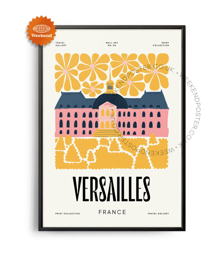 Versailles France landmark poster