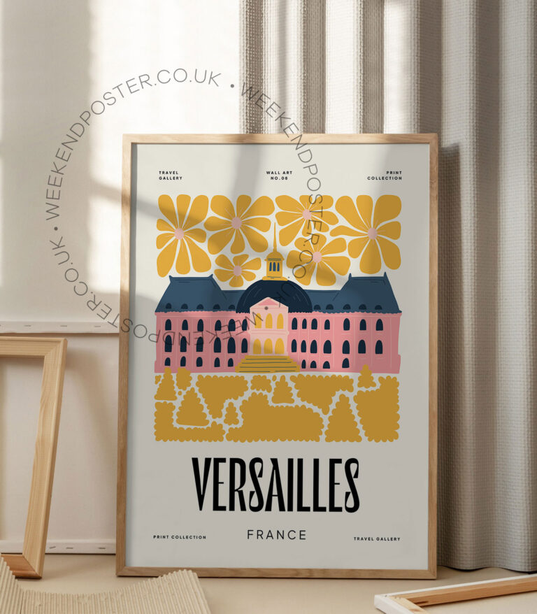 Versailles France landmark poster