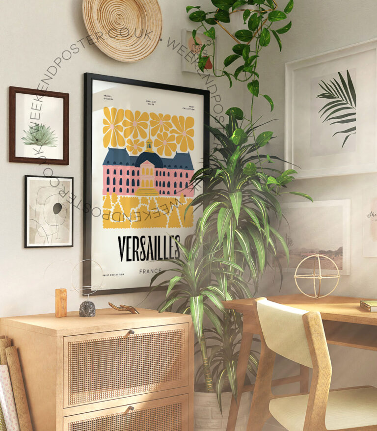 Versailles France landmark poster
