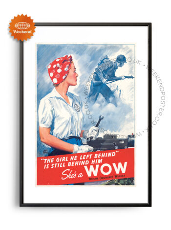 Woman Ordnance Worker vintage poster