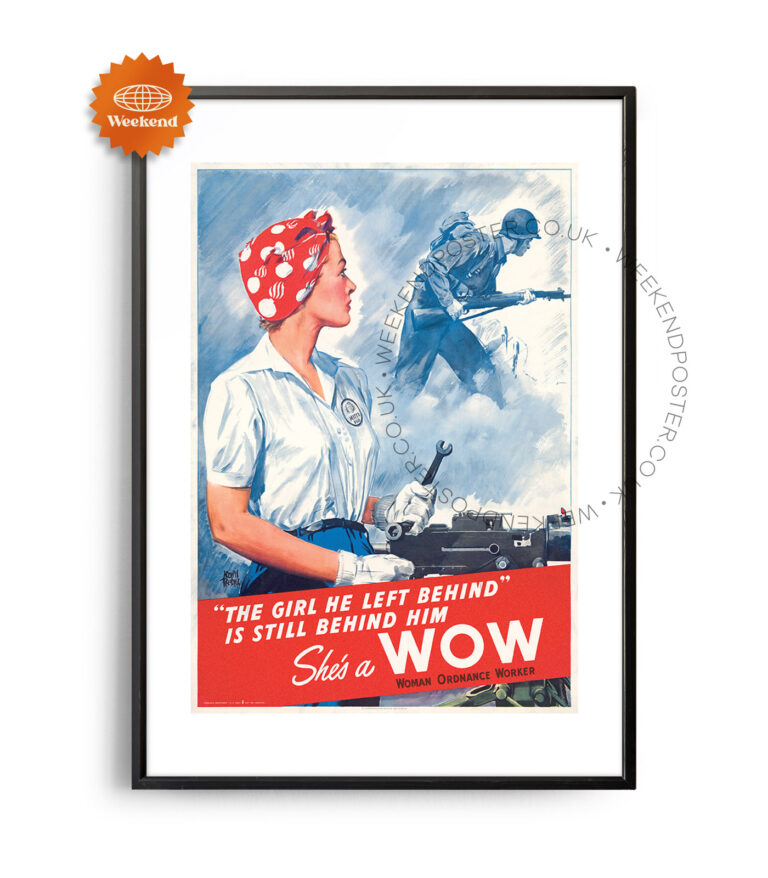 Woman Ordnance Worker vintage poster