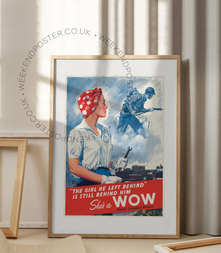Woman Ordnance Worker vintage poster