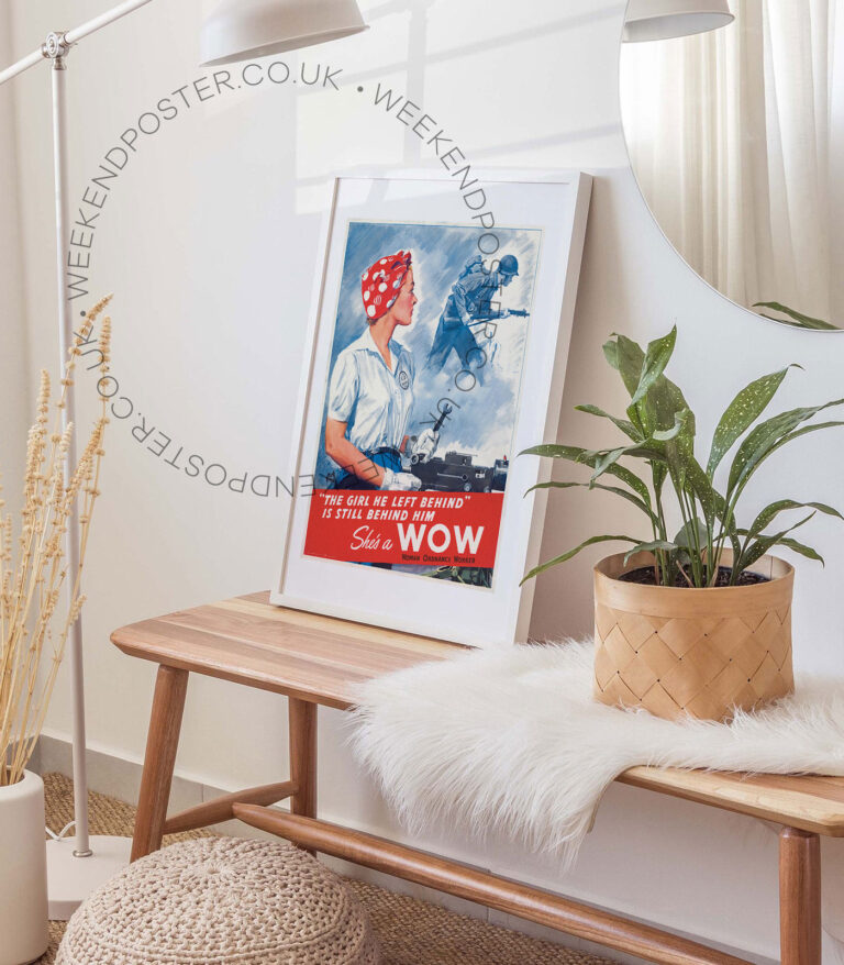 Woman Ordnance Worker vintage poster