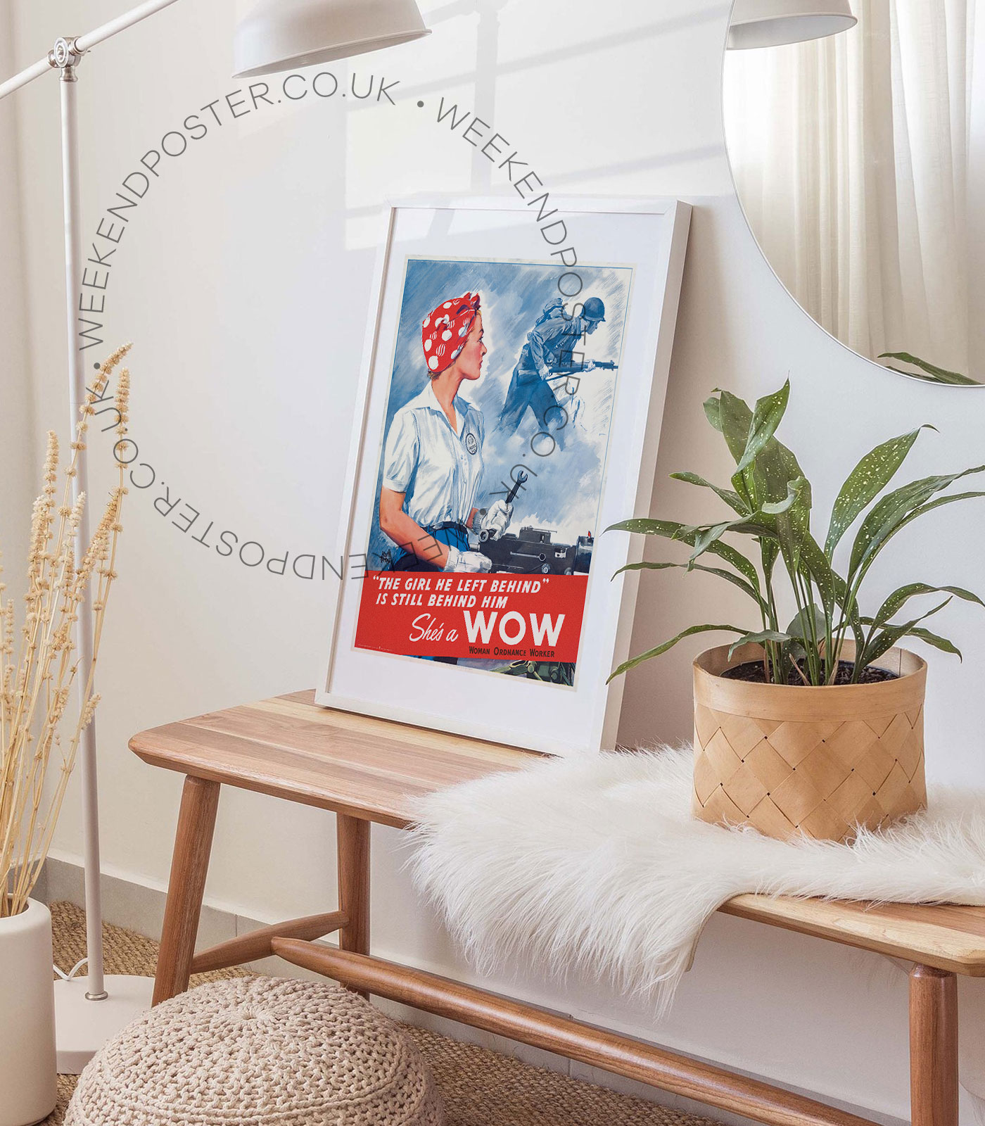 Woman Ordnance Worker vintage poster - Image 3