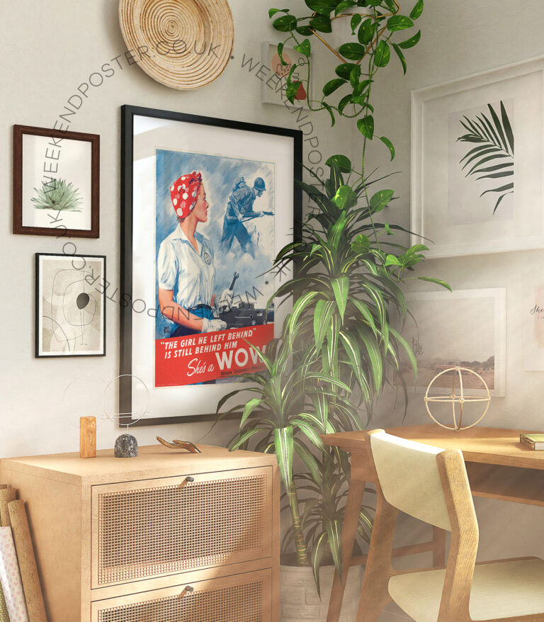 Woman Ordnance Worker vintage poster