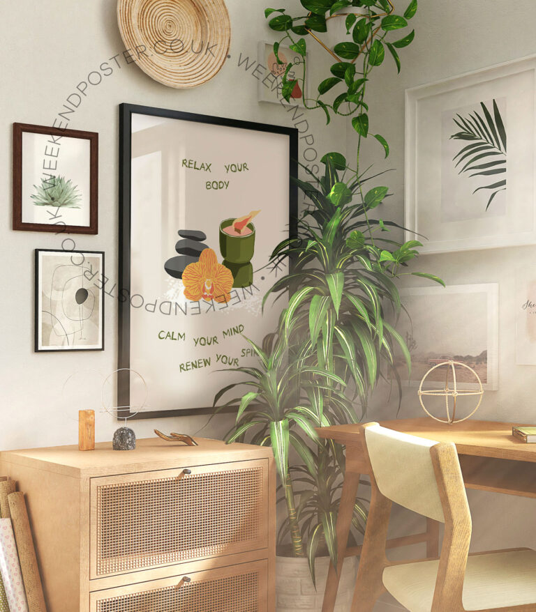 Calm Your Mind Quote poster