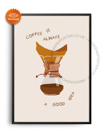 Coffee is Always a Good Idea Quote poster