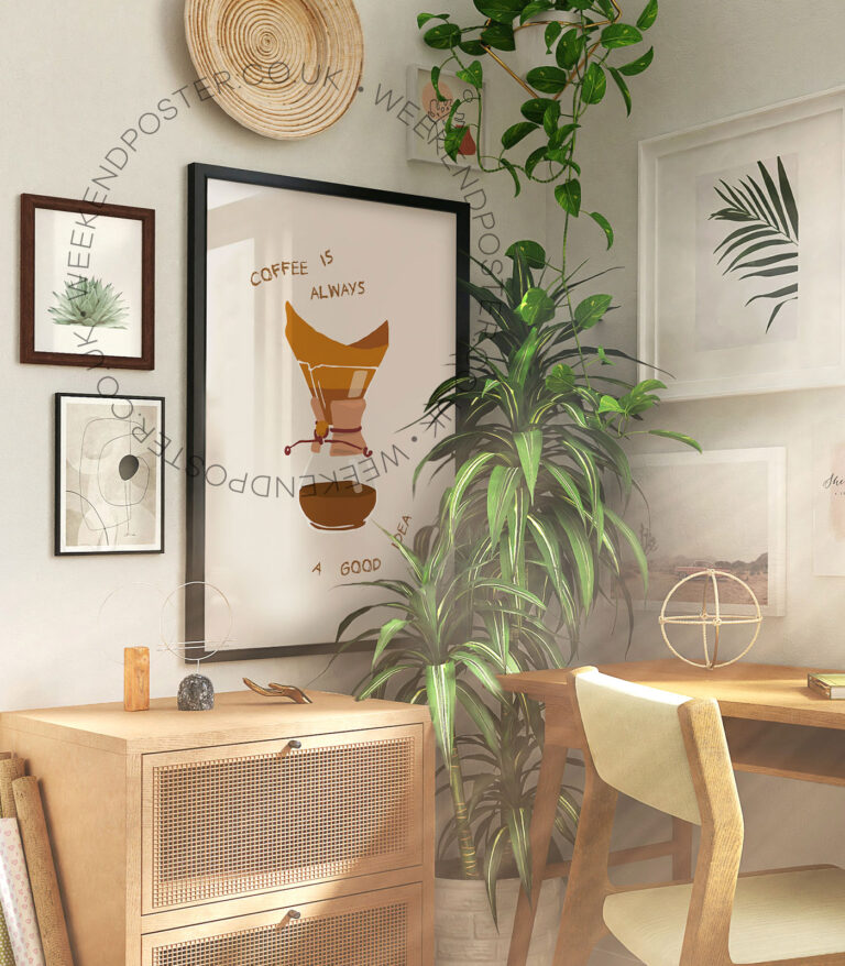 Coffee is Always a Good Idea Quote poster