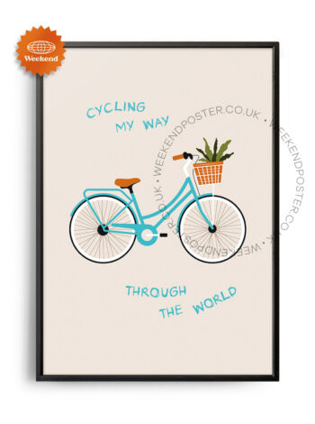 Cycling My Way Quote poster