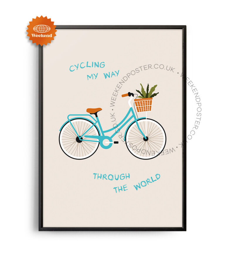 Cycling My Way Quote poster