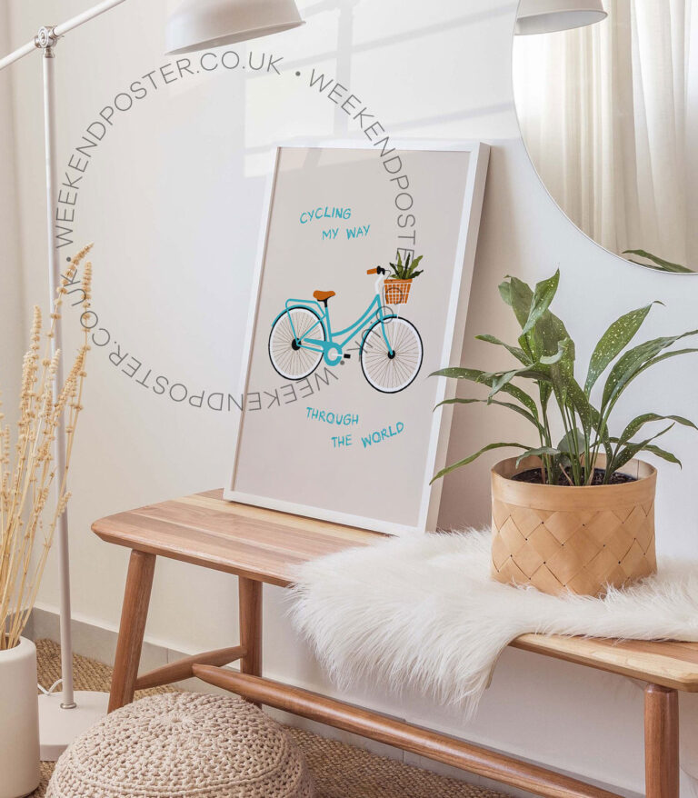 Cycling My Way Quote poster